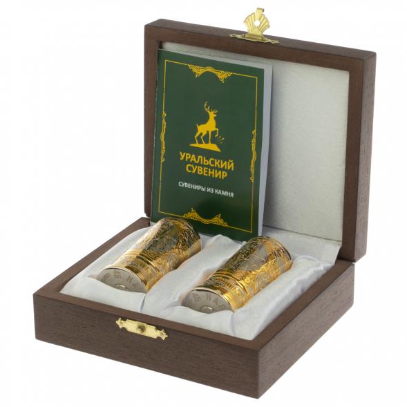 Набор из двух стопок &amp;quot;Волк&amp;quot; 40 мл Златоуст 129544