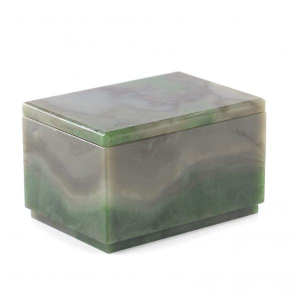 Шкатулка из натурального нефрита &amp;quot;Классическая&amp;quot; 10х7х6 см 121479