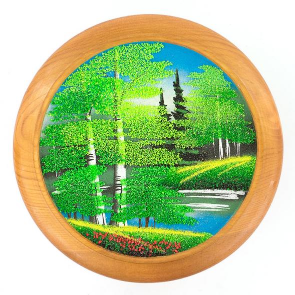 Тарелка декоративная &amp;quot;Лето&amp;quot; 25 см каменная крошка 111224