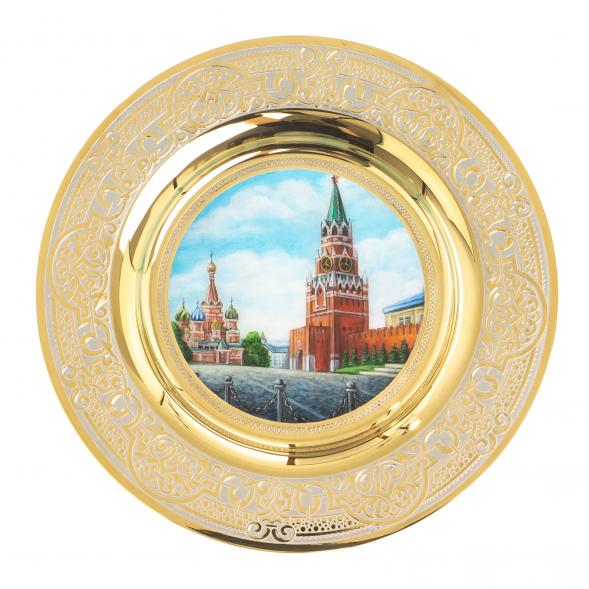 Тарелка сувенирная &amp;quot;Москва Красная площадь&amp;quot; 12 см Златоуст 123335