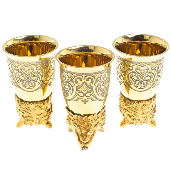 Стопки перевертыши &amp;quot;Волк&amp;quot; 60 мл 3 шт Златоуст 123622