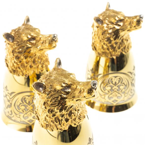 Стопки перевертыши &amp;quot;Волк&amp;quot; 60 мл 3 шт Златоуст 123622