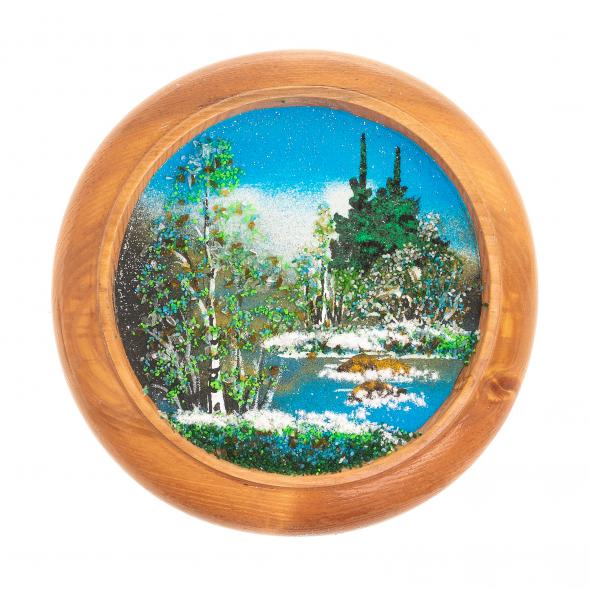 Тарелка декоративная &amp;quot;Весна&amp;quot; 15 см каменная крошка 124151