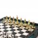 Шахматы из камня &amp;quot;Стаунтон&amp;quot; доска 47х47 см фигуры металлические 124545