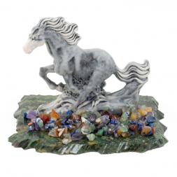 Сувенир "Скачущая лошадка" из мрамолита