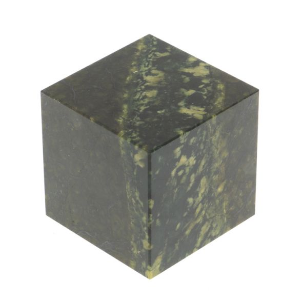 Куб 50 мм темно-зеленый змеевик 127505