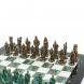 Шахматы &amp;quot;Александр Макендонский&amp;quot; фигуры бронза / патина мрамор змеевик 36х36 см 128370