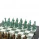 Шахматы &amp;quot;Александр Макендонский&amp;quot; фигуры бронза / патина мрамор змеевик 36х36 см 128370