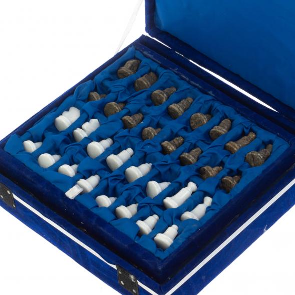 Шахматы &amp;quot;Сувенирные&amp;quot; белый мрамор, ракушечник доска 20х20 см 128891