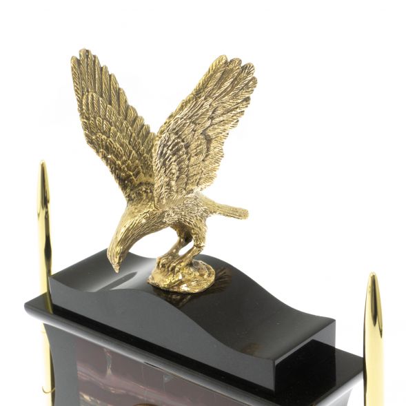 Часы настольные &amp;quot;Орел&amp;quot; из яшмы 129269