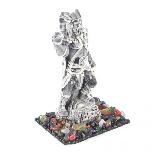 Сувенир &amp;quot;Тор&amp;quot; из мрамолита на подставке из змеевика 121196