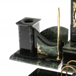 Письменный набор "Горный орел" шабровский змеевик