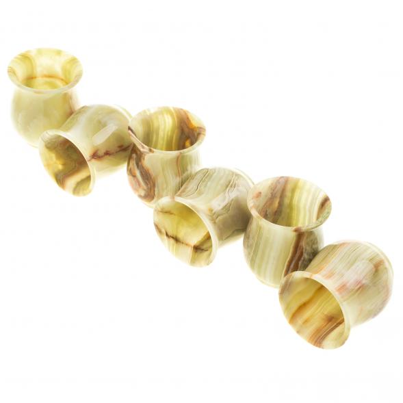 Набор стаканов из оникса в футляре 6,1х7 см (2,5х3) 110 мл 6 шт 121932