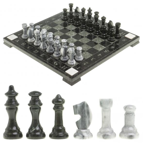 Шахматы с гравировкой &amp;quot;Турнирные&amp;quot; доска 36х36 см змеевик мрамор 124055