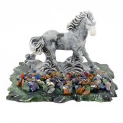 Сувенир "Скачущая лошадка" из мрамолита