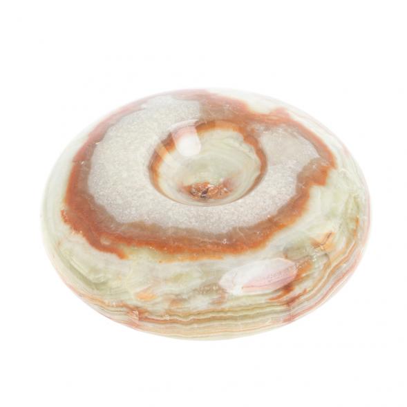 Круглая подставка под шар, яйцо камень оникс 7,5х7,5х2 см (3) 126573