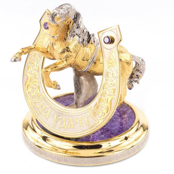 Сувенир &amp;quot;Подкова на удачу&amp;quot; чароит 119714