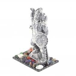 Сувенир "Один" из мрамолита на подставке из змеевика