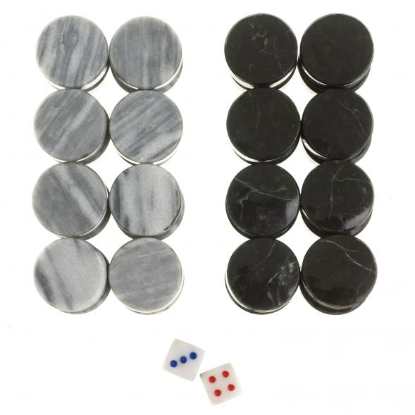 Каменные нарды &amp;quot;Звезда&amp;quot; камень змеевик мрамор 124056