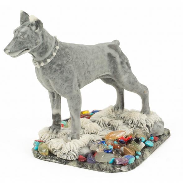 Сувенир &amp;quot;Доберман&amp;quot; из мрамолита 118593