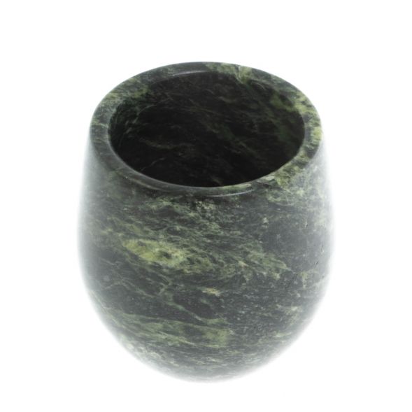 Стакан-калабас из шабровского змеевика 7х7х7 см 128450