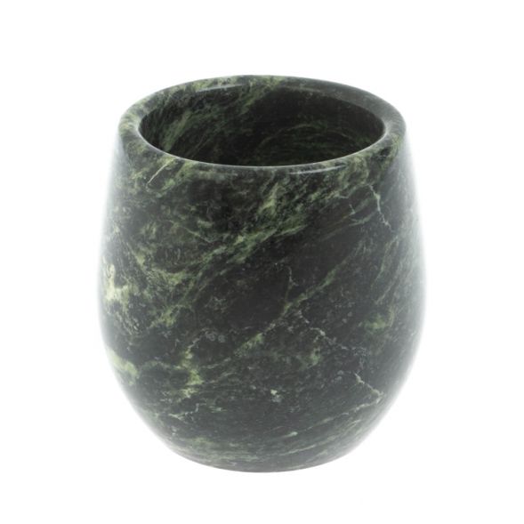 Стакан-калабас из шабровского змеевика 7х7х7 см 128450