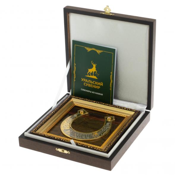 Панно &amp;quot;Подкова на удачу&amp;quot; из яшмы 113914