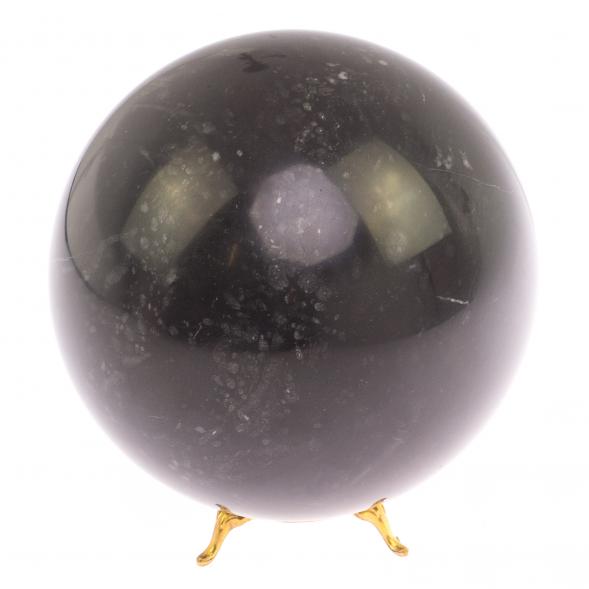 Шар из черного мрамора 13,5 см 124927