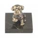 Статуэтка &amp;quot;Собачка средняя №4&amp;quot;из бронзы и змеевика 118754