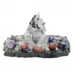 Сувенир из мрамолита "Слоник сидит"