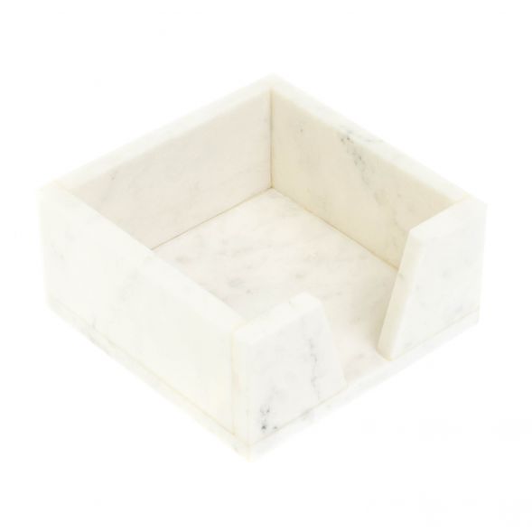 Лоток для бумаг &amp;quot;Кубарик&amp;quot; из белого мрамора 11х11х5 см 127668