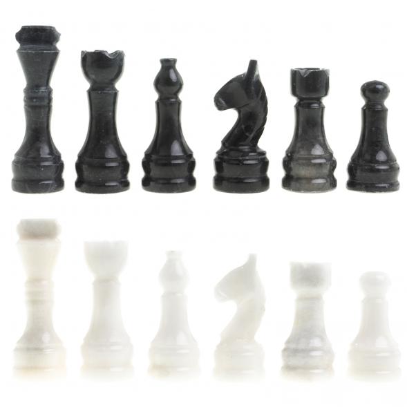 Шахматы настольные &amp;quot;Классические&amp;quot; доска 31х31 см мрамор 123534