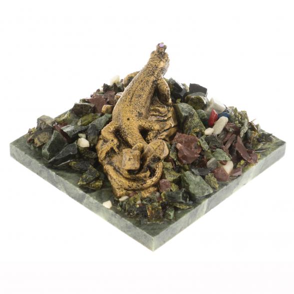 Сувенир &amp;quot;Ящерица&amp;quot; змеевик 116537