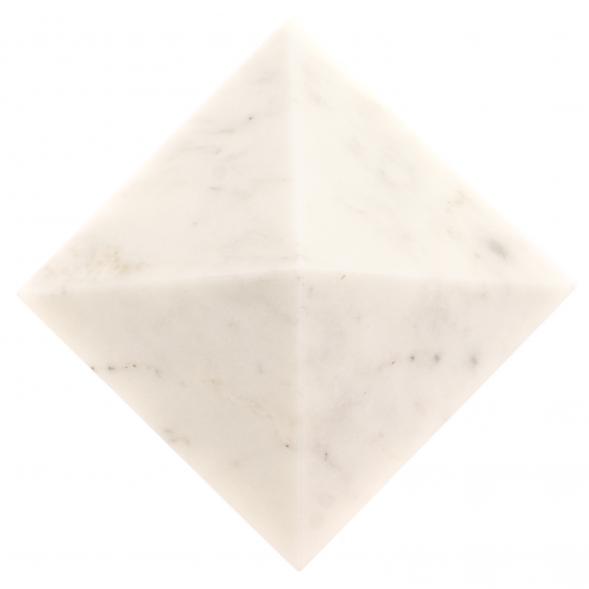 Пирамида 5,5х5,5х3,5 см из белого мрамора 126421