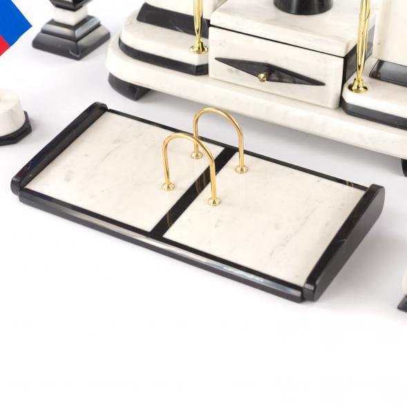 Настольный набор из мрамора &amp;quot;Престиж&amp;quot; с символикой России 121394