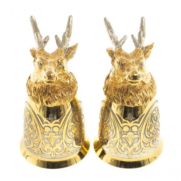 Стопки перевертыши &amp;quot;Олень&amp;quot; 70 мл 2 шт Златоуст 123630