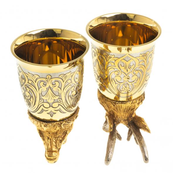 Стопки перевертыши &amp;quot;Олень&amp;quot; 70 мл 2 шт Златоуст 123630