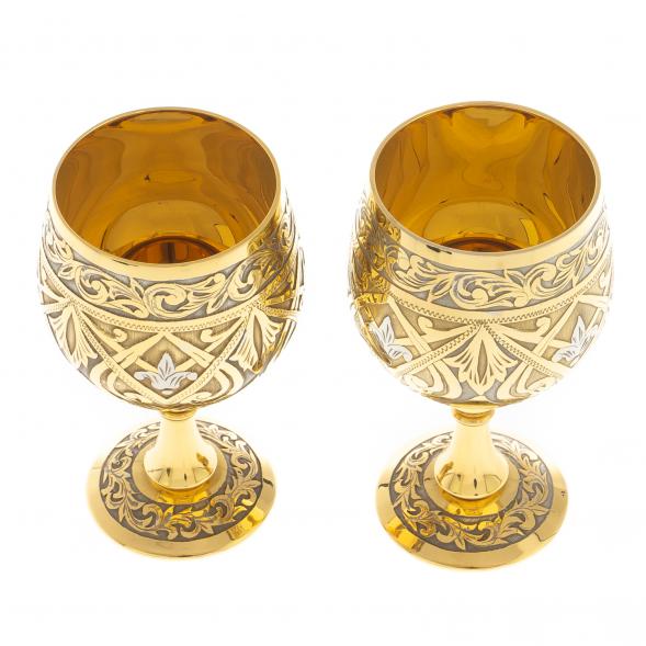 Набор из двух рюмок &amp;quot;Коньячный&amp;quot; 50 мл Златоуст 122302