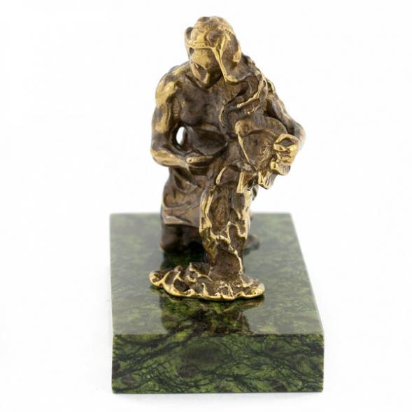 Сувенир статуэтка знак зодиака &amp;quot;Водолей&amp;quot; бронза камень 116096