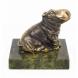 Статуэтка &amp;quot;Бегемот сидит&amp;quot; из бронзы и змеевика 117936