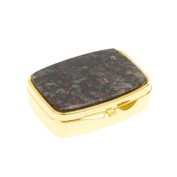 Таблетница на 2 отделения эвдиалит цвет золото 127189