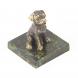 Статуэтка &amp;quot;Собачка средняя №6&amp;quot; из бронзы и змеевика 118759