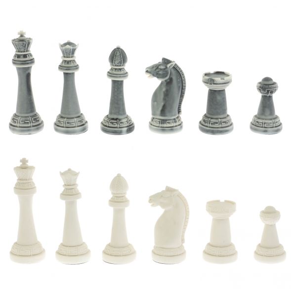 Шахматы &amp;quot;Стаунтон&amp;quot; из мрамолита доска 40х40 см змеевик 129352