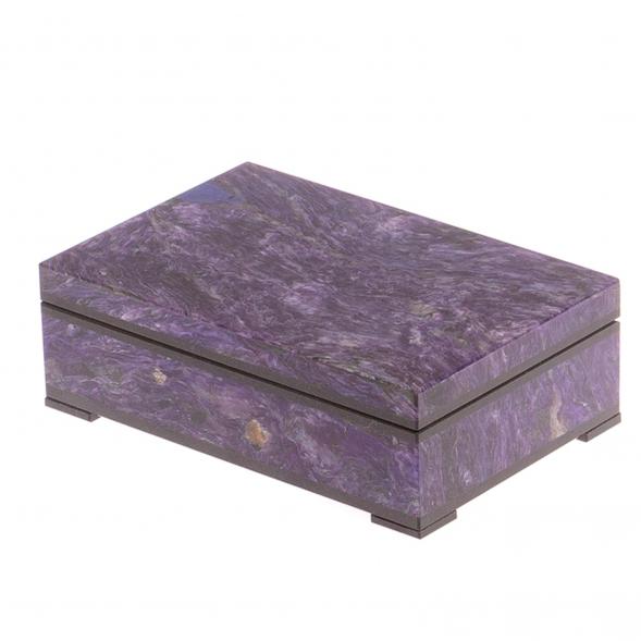 Шкатулка их чароита &amp;quot;Подарочная&amp;quot; 12х10х4,5 см 125131