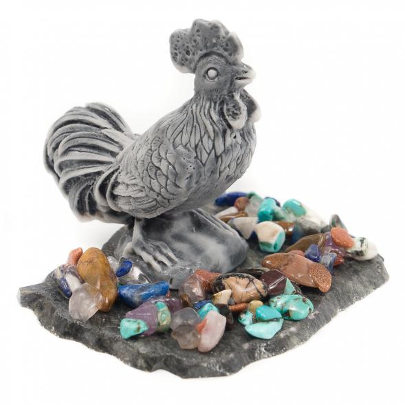Сувенир &amp;quot;Петух&amp;quot; из мрамолита 117052