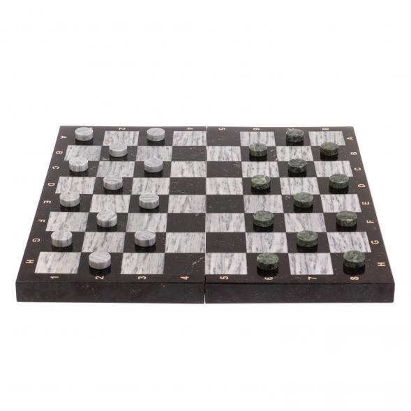 Шахматный набор 3 в 1 &amp;quot;Ящерица&amp;quot; мрамор, гранит с гравировкой 126803