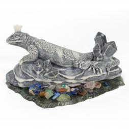 Сувенир из мрамолита "Ящерица"