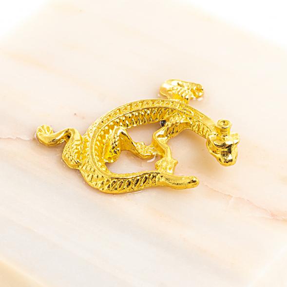 Шкатулка из мрамора газган с ящерицей 8,5х8,5х6 см 123706
