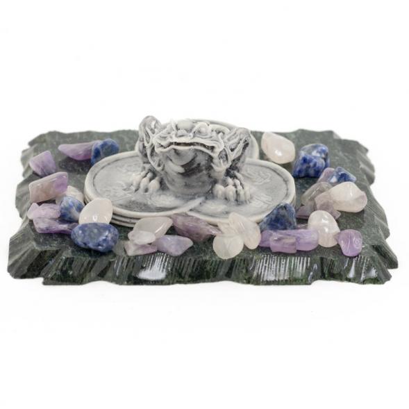 Сувенир из мрамолита &amp;quot;Жаба на монетах&amp;quot; малая 116308