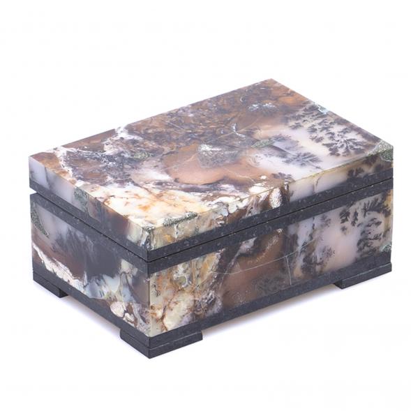 Шкатулка из агата 10х6х4,3 см 124684